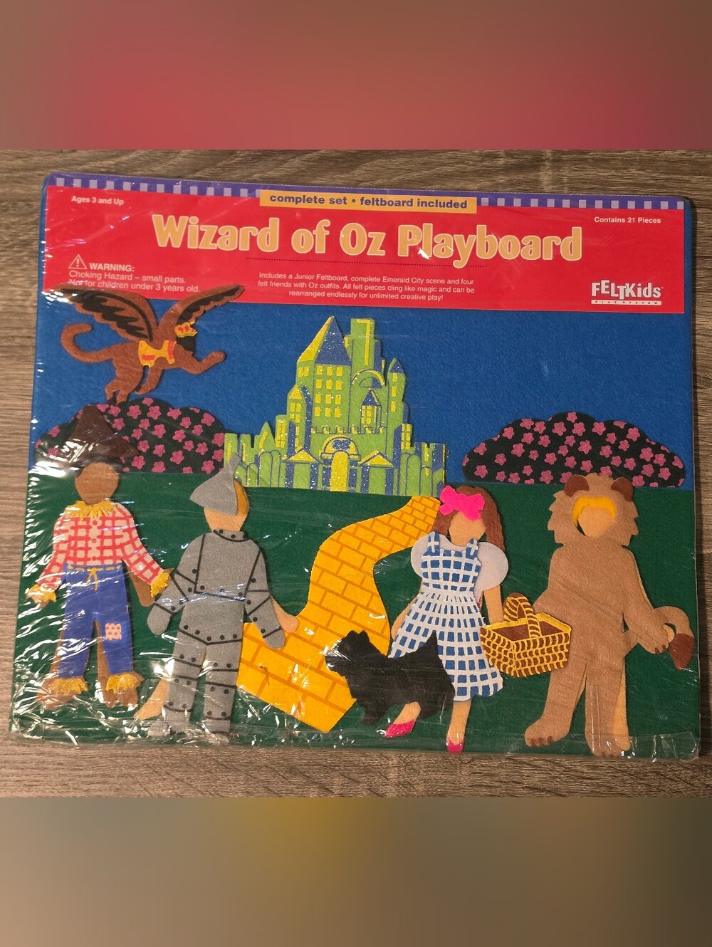 Vintage 1995 FELTKids Wizard of Oz Felt Playboard Set Sealed By Learning Curve